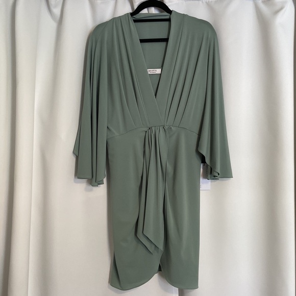 Bailey 44 Kellie Tie-Front Minidress in Basil (Size Large) New with tags - Picture 1 of 6